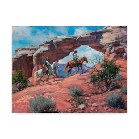 Jack Sorenson 'Between Rocks And Hard Places' Canvas Art,24x32